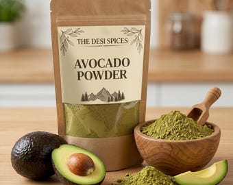 Poudre d'avocat pour les soins de la peau, bricolage, masque facial, ingrédients de beauté naturels, poudre de masque capillaire