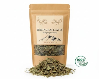 Getrocknete Bhringraj-Blätter, Eclipta Alba, pflanzliche Haarpflege, ayurvedische botanische Zutat
