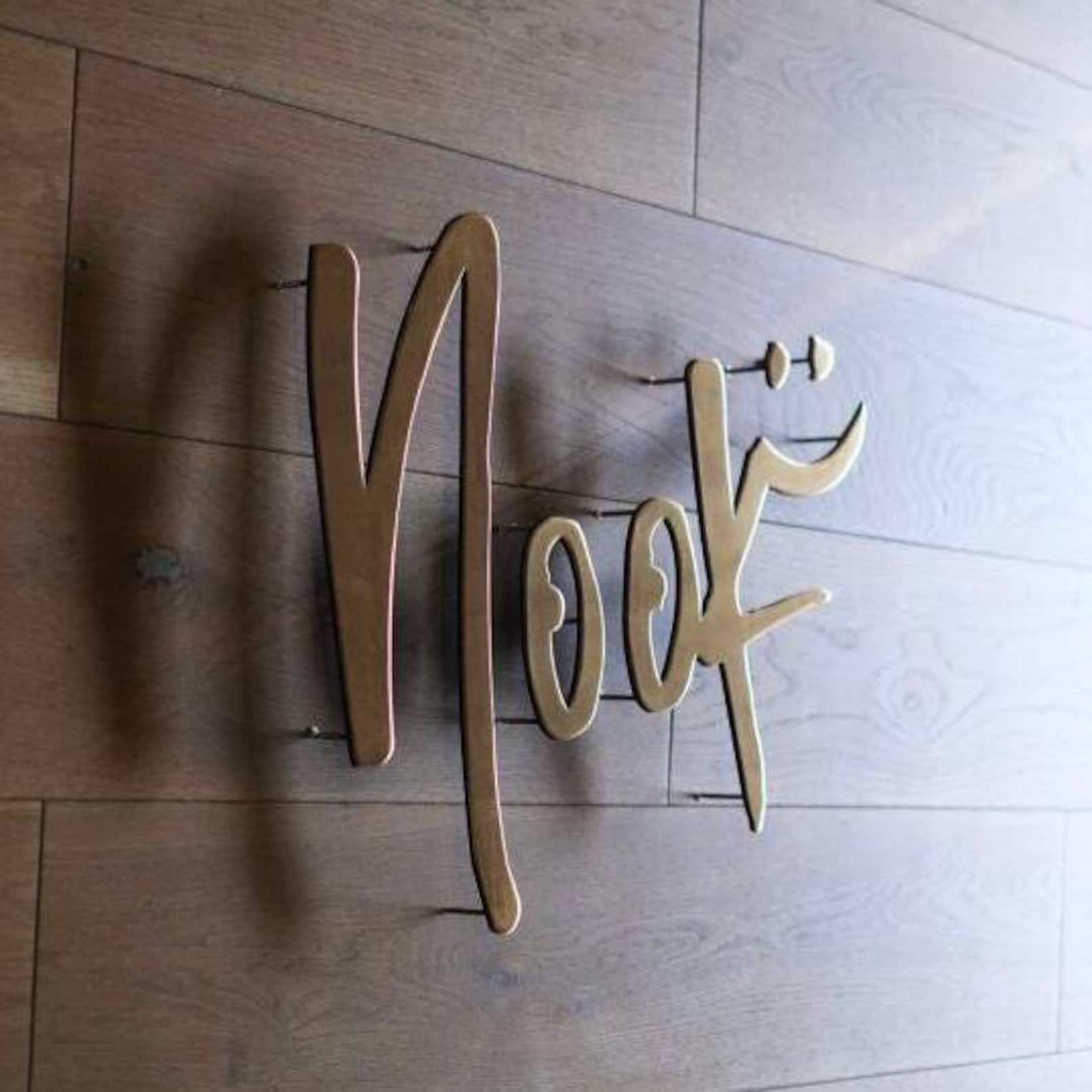 Laser Cut Floating Sign, Custom Metal Business Letters, Modern Wall ...