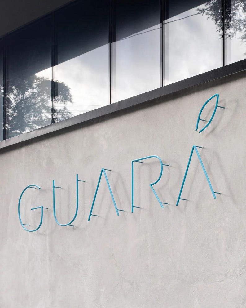 Floater Signage Laser Cut Floating Sign, Custom Metal Business Letters, Modern Wall ...