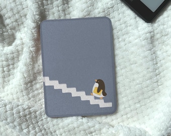 Magnetic Detachable Kindle Case Clear Back Bookish Penguin Kobo Case Kindle Paperwhite Case Kobo Clara Colour Case Bookish Gift for Him