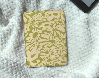 Capa floral descolada para Kindle, capa boho para Kindle Paperwhite, capa minimalista para Kobo Clara/Libra, capa exclusiva para Kindle Colorsoft.