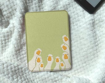Cute Goose Kindle Case Silly Goose Kobo Clara Case Kobo Case Kindle Paperwhite Case Magnetic Detachable Clear Back Magnet E-Reader Cover
