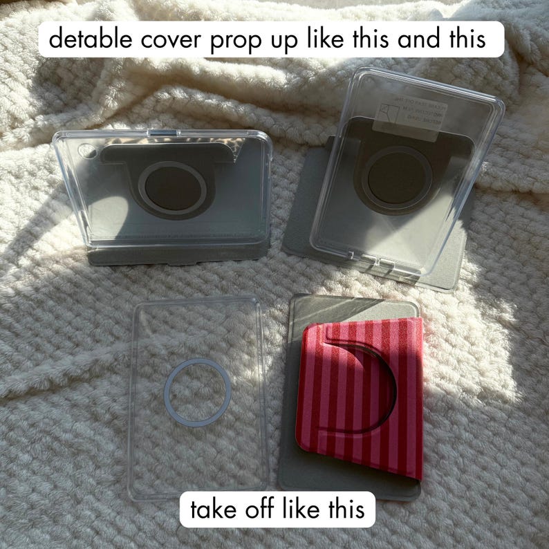 Vintage Stripes Kindle Paperwhite Case 2024 Kindle Cover Kobo Case Red Pink Kobo Libra Case Kindle Colorsoft Case Minimalist Kobo Clara Case image 3
