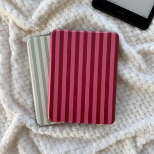 Vintage Stripes Kindle Paperwhite Case 2024 Kindle Cover Kobo Case Red Pink Kobo Libra Case Kindle Colorsoft Case Minimalist Kobo Clara Case