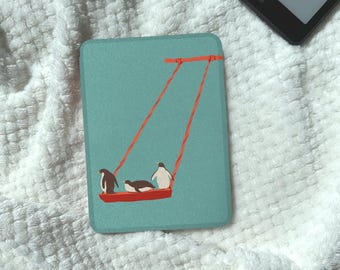 Magnetic Detachable Kindle Case Clear Back Penguin Kobo Case Kindle Paperwhite Case Kobo Clara/Libra Colour Case Bookish Gift
