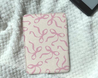 Baby Pink Bows Kobo Case Detachable Kindle Case Clear Back Kindle Paperwhite Case Kobo Clara/Libra Colour Bow Case Bookish Gift for Her