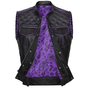 Boléro Cuir Homme Biker - Kutte Motard Club SOA