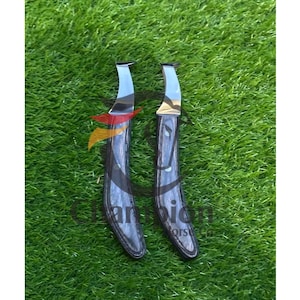 Nóż do kopyt japoński J2 z pętlą ze stali i kopystką – ostre jak brzytwa narzędzie kowalskie