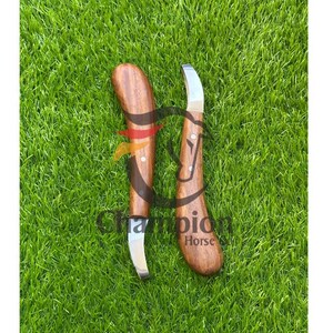 2 cuchillos para pezuñas de hoja ancha y gran tamaño, con filo afilado como una navaja, para herrador.