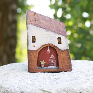 wooden decorations, wooden house, , cottage, mini wood, rustic house, decor vintage, aged house, natural materials, gift, miniature