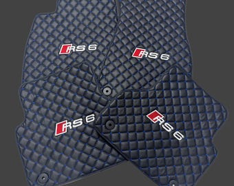 Audi A6 & RS6 Custom Leather Car Mats,Quality Material,Set,Oem