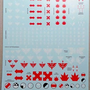 Ángeles Oscuros, Calcomanías, Transferencias, Marines Espaciales, Pequeño