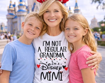 I’m Not a Regular Grandma, I’m a Magical Mimi PNG Shirt Design | Minnie Ears • Balloons • Digital Download