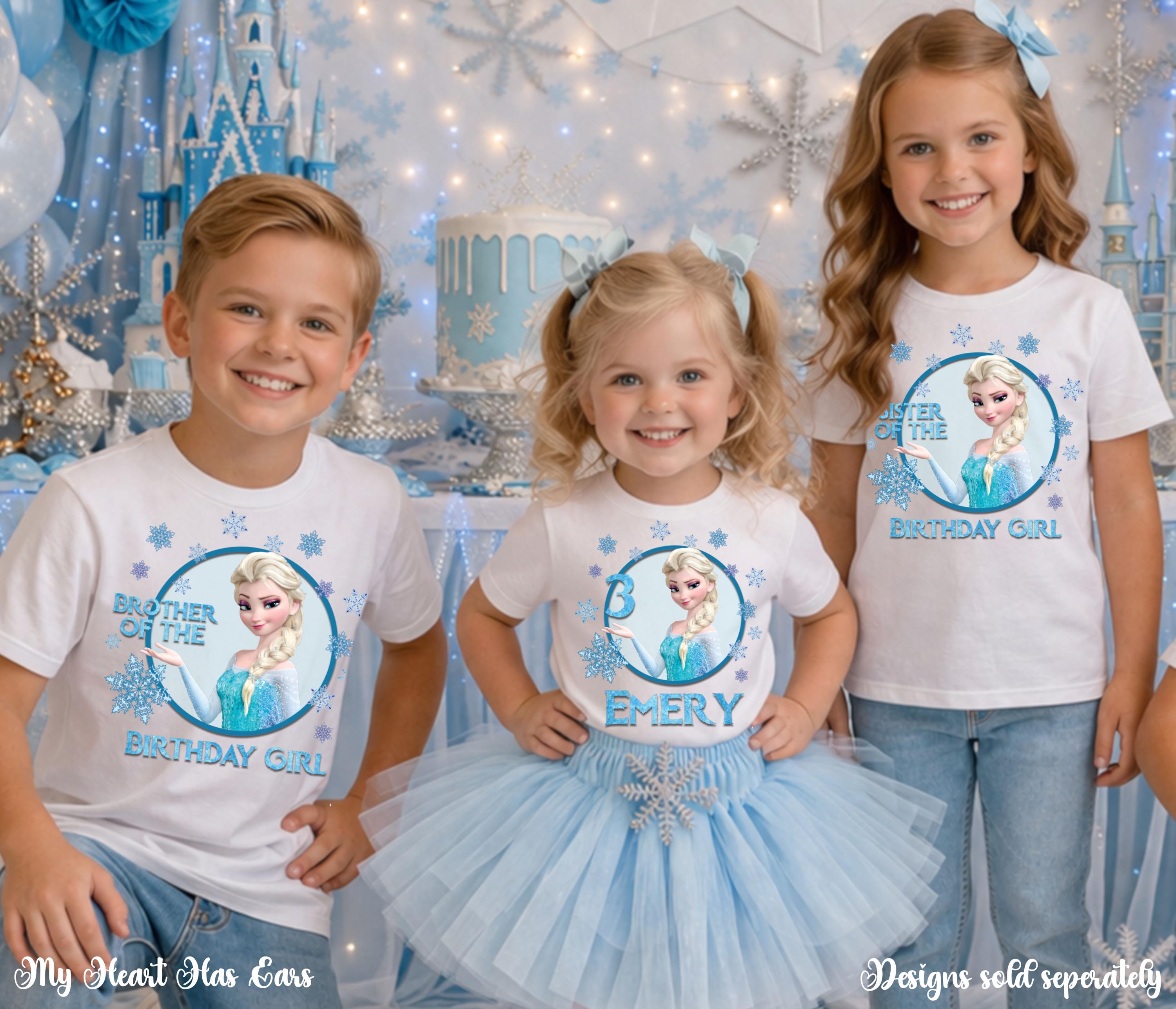 Custom Elsa Birthday PNG • Personalized Name, Age • Frozen Ice Princess ...