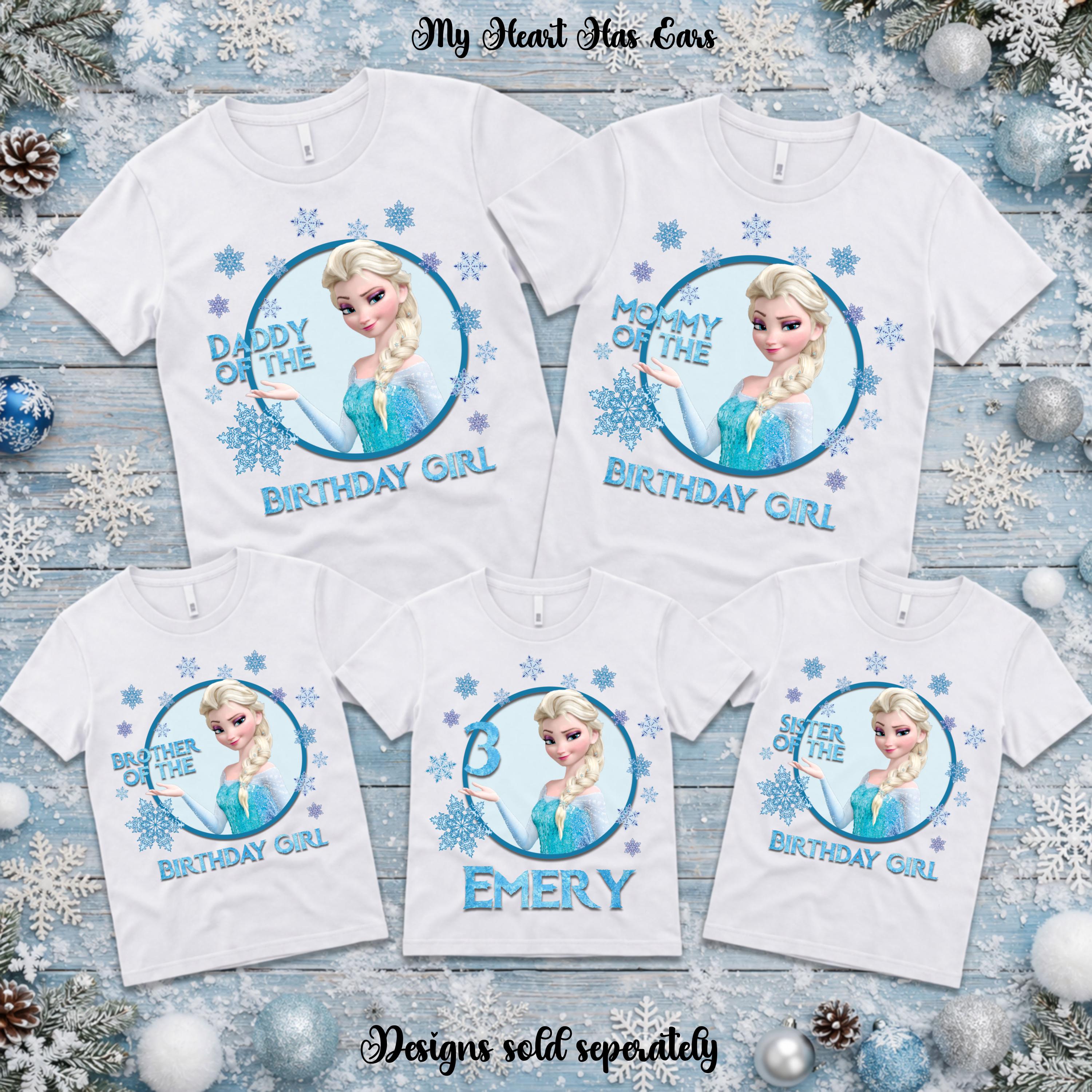 Custom Elsa Birthday PNG • Personalized Name, Age • Frozen Ice Princess ...