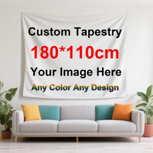 Custom Photo Wall Tapestry – 71&quot;x43&quot; Personalized Backdrop for Wall Decoration, Customized Wall Hanging Large Banner, Print Your Own Design