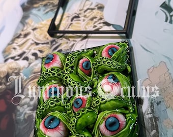 Horror Cthulhu Tentacle Eyeballs Phone Case, Custom Galaxy Z Flip Motorola Razr Ultra Plus