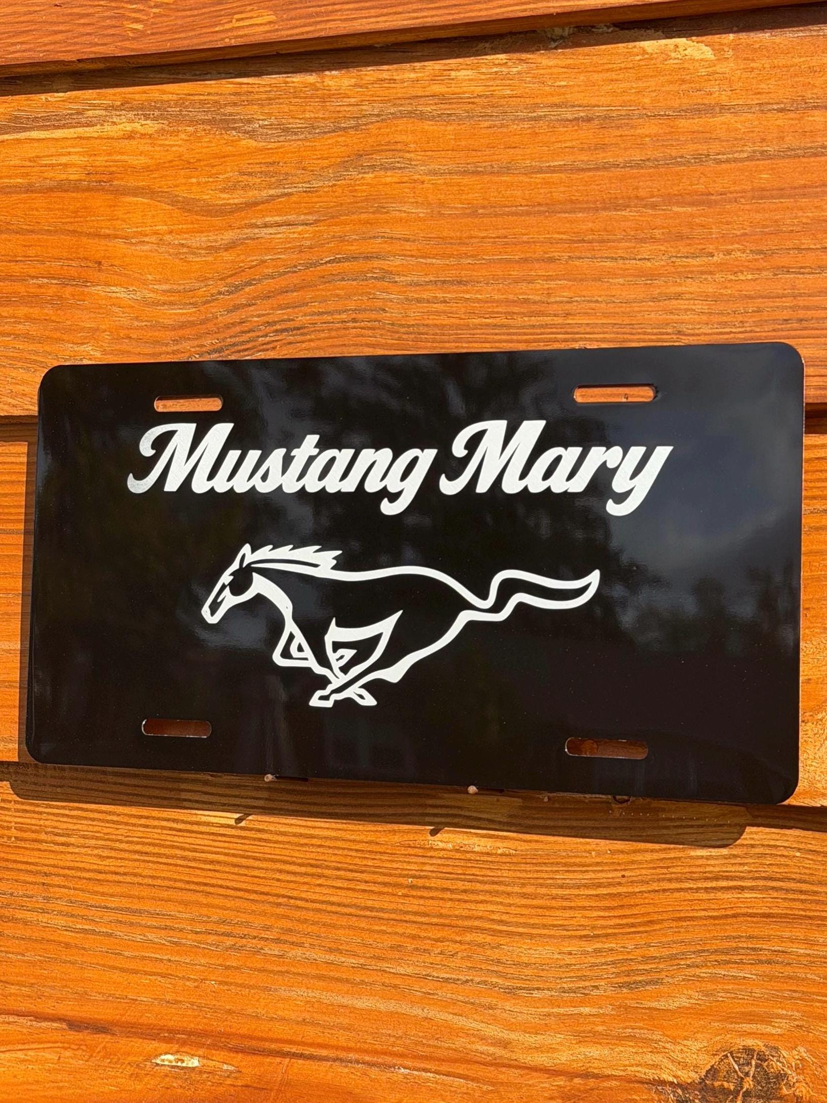 Custom Engraved Aluminum License Plate – Heavy Duty Black
