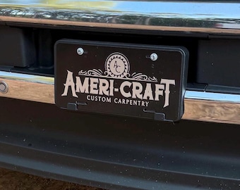 Custom Laser Engraved License Plate | Heavy Duty .65MM Aluminum | Personalized Car Tag, Vanity Plate, Business Logo, Gift, Free Shipping USA