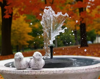 Solar Birdbath Fountain Pump: Floating LED Garden Decor