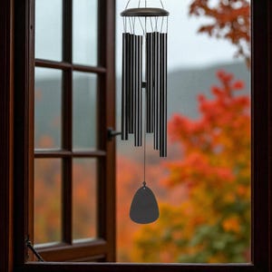 26-Inch Outdoor Wind Chimes – Soothing Garden Chimes for Patio, Porch, or Balcony | Deep Tones & Gentle Melodies | Outdoor Zen Decor