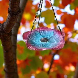 Hanging Bird Feeder & Bird Bath – Outdoor Branch Hanger Ornament for Garden or Courtyard Décor