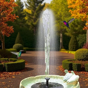 Solar Birdbath Fountain Pump: Floating LED Garden Decor - Etsy