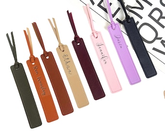 Personalized Leather Bookmark,Custom Leather Bookmark,Anniversary Gift Idea,Thank You Gifts,Gifts for readers,Gift for Book Lover