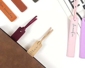 Engraved Leather Bookmark, Personalized Leather Bookmark,Teacher Appreciation,Gift for Book Lover,Thank You Gifts, Gifts for readers