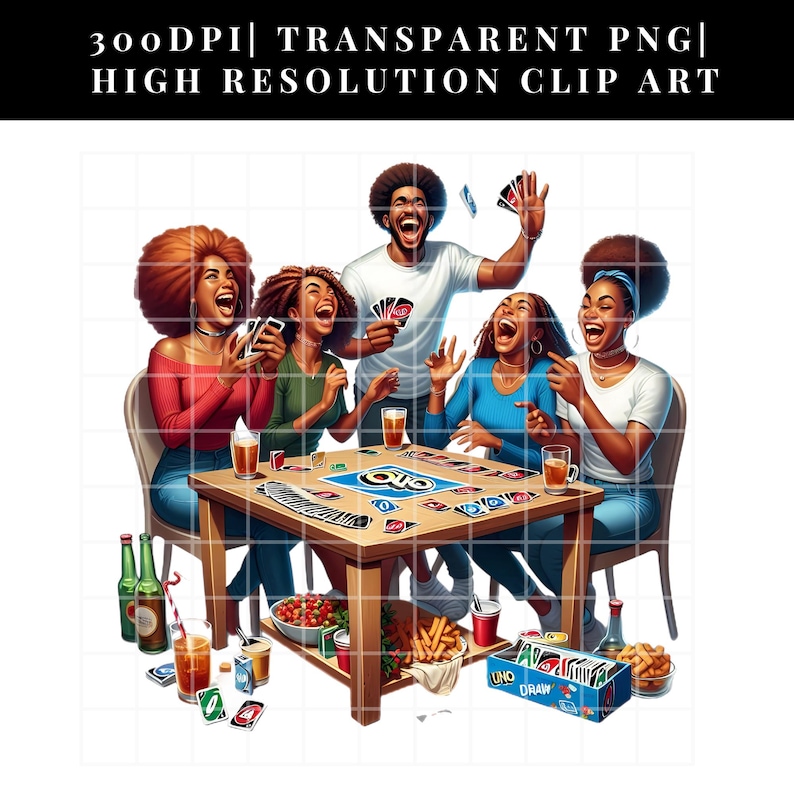 women clip art , commercial use, transparent background, African American women clip art , black womens clip art  , game night png , game night clip art , black people game night