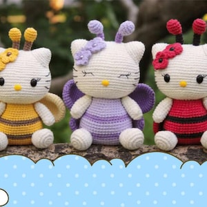 Kitty Amigurumi Crochet Pattern, Kitty Crochet Pattern, Kitty Crochet Pattern, Quick And Easy Patterns CR025