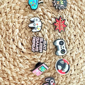 Gamer theme Croc charms - Shoe charms - Fun and cute shoe accessories - Gifts - Crocs