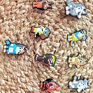 Blue dog croc charms - Shoe charms - Fun and cute shoe accessories - Gifts - Crocs