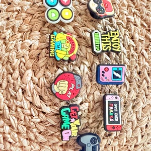 Gamer theme Croc charms - Shoe charms - Fun and cute shoe accessories - Gifts - Crocs