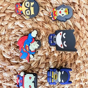 DC theme Croc charms - Shoe charms - Fun and cute shoe accessories - Gifts - Crocs