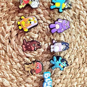 Blue dog Croc charms - Shoe charms - Fun and cute shoe accessories - Gifts - Crocs