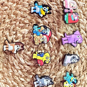 Blue dog Croc charms - Shoe charms - Fun and cute shoe accessories - Gifts - Crocs
