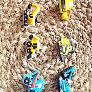 Construction Croc charms - Shoe charms - Fun and cute shoe accessories - Gifts - Crocs