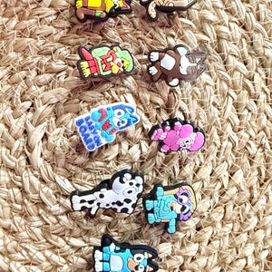 Blue dog Croc charms - Shoe charms - Fun and cute shoe accessories - Gifts - Crocs