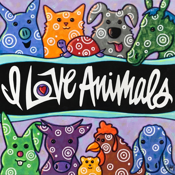 I Love Animals - Etsy I Love Animals - Etsy