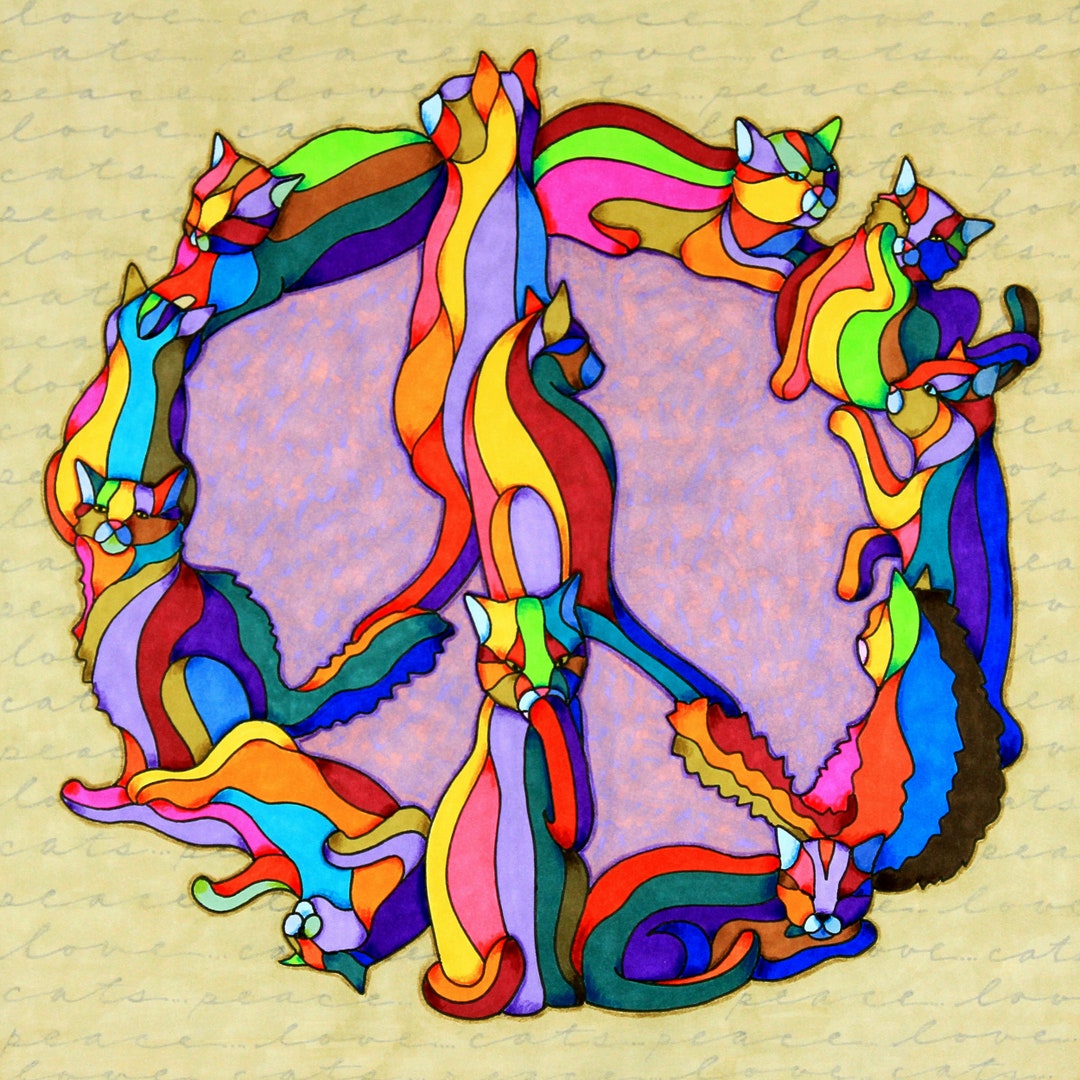 Peace Love Cats Etsy