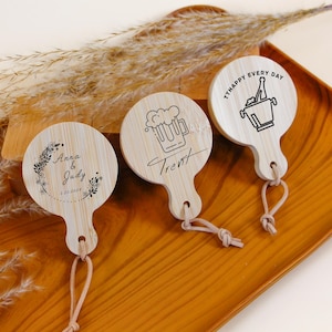 Personalized Magnetic Bottle Opener – Engraved Gift for Dad, Groomsmen, or Husband, Custom Beer Opener for Kitchen or Fridge