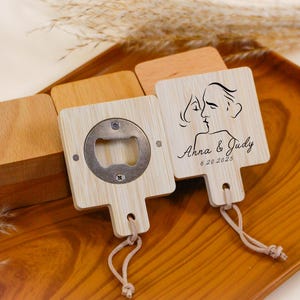 Custom Bottle Opener with Magnet – Personalized Gift for Men, Beer Lover Present, Fridge Accessory, Groomsman or Dad Gift