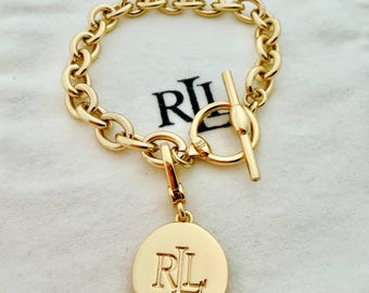 RARE Designer Ralph Lauren Polo Sterling Silver 925 Necklace and 
