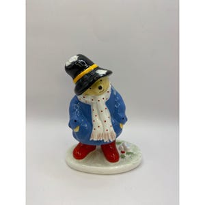Paddington in the Snow Figurine Coalport 1976 Collectible Decor Paddington Bear