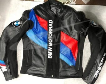 Chaqueta de moto de piel de vaca BMW Motorrad nueva con homologación CE, disponible en todos los colores y tallas.