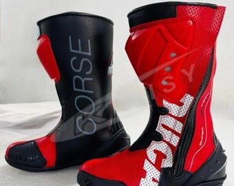 Vtg Alpenstars Leather Tech 4 Motocross 4 Buckle Boots Sz 12  display picture 1