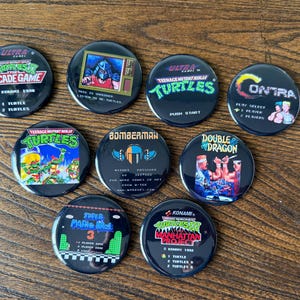 Retro Video Game Magnets - 2.25 round
