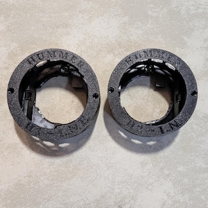 Carcasas para luces diurnas/antiniebla de 4" para Hummer H2: Actualización sencilla sin necesidad de cortes.